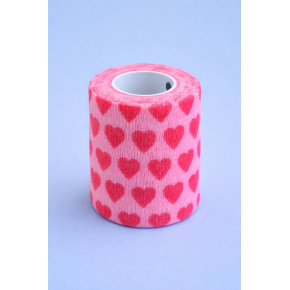 žltýBAND súdržný obväz 5cm x 4,5m, srdiečka (12ks/balenie)(288ks/balenie)