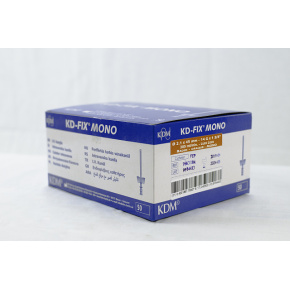 Kanyla IV KD-FIX MONO s krídlami bez portu 14G oranžová 2,1x45mm (50ks)