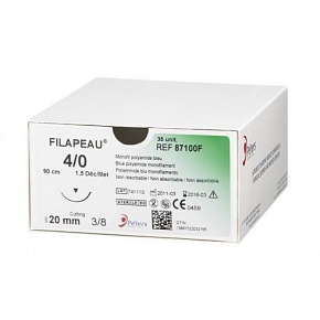 FILAPEAU, 3/0 USP, 3/8 zakrivenie, hrot: cutting, ihla:25, vlákno:90 (36ks/bal)