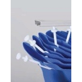 Antimikrobiálne závesy ELERS MEDICAL 375×200 cm, pacifická modrá