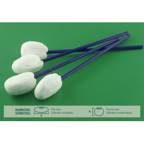 Netkaný nesterilný tampón na plastovej tyčinke (25 ks)