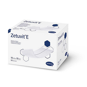 Zetuvit E nesterilný 10x10 cm (50ks)