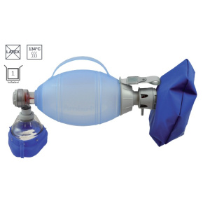 Resuscitátor Ambu Oval Plus, rezervoár, poistný ventil, maska č. 5 s manžetou
