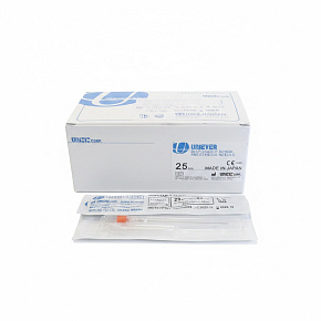 Spinálna ihla 25 G, dĺžka 89 mm, oranžová, so zavádzačom (25 ks) Spinálna ihla 25 G, dĺžka 89 mm, oranžová, so zavádzačom (25 ks)