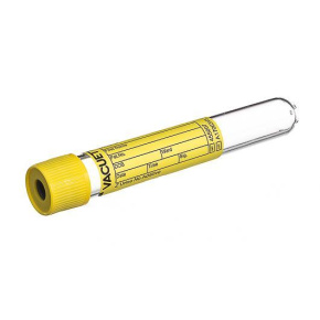 Skúmavky VACUETTE 10ml na moč, žltá zátka, sterilné (50ks)