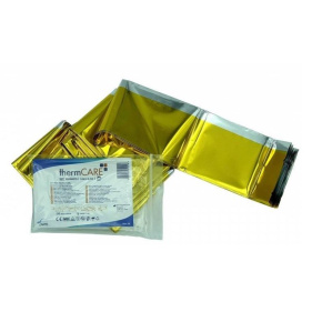 izotermická fólia 160x210cm zlatá/strieborná