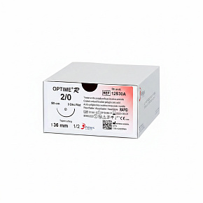 OPTIME rapid, USP 4/0, ihla 16mm, 3/8, reverzný rez, 75cm (36ks/bal)