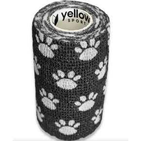 žltýBAND súdržný obväz 5cm x 4,5m, čierne labky (12ks/balenie)(288ks/balenie)