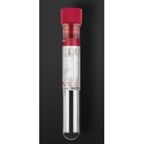 Močová skúmavka s červenou zátkou 10 ml sterilná (1 ks)