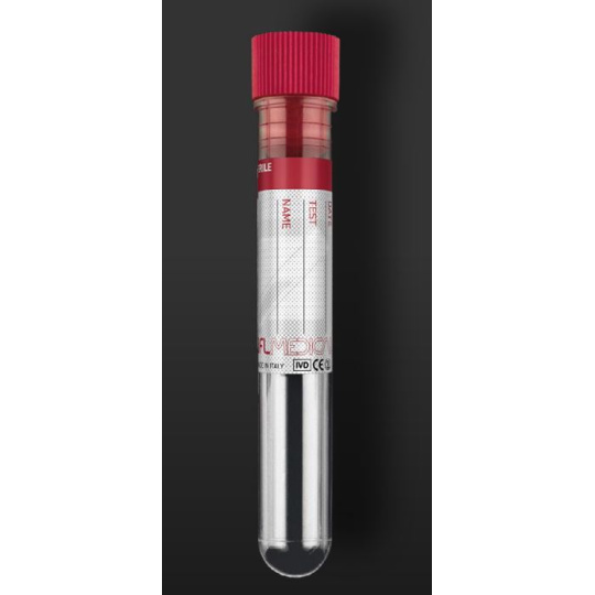Močová skúmavka s červenou zátkou 10 ml sterilná (1 ks)