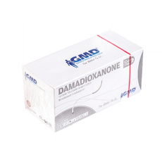 DAMADIOXANONE USP 4-0/75cm/ihla 20mm, 1/2 kruhový kužeľový hrot PDO fialová (12ks/balenie);13