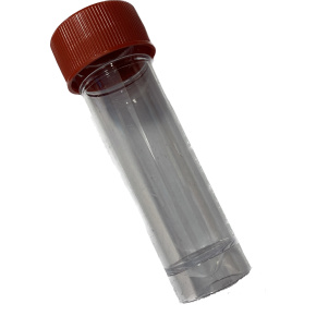 Skúmavka na odber moču - červený uzáver 30 ml