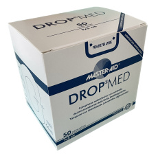 DROP Med Sterilný antiseptický rýchloobväz 10x6 cm 50 ks - nemocničné balenie
