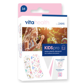 VitaHealth - KIDSpro náplasť s detským motívom pre dievčatá 16ks