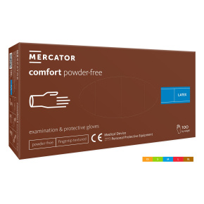 Rukavice latexové bez púdru COMFORT veľ.M (100ks)