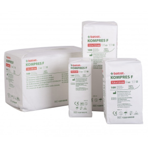 KOMPRES F 10x20 17n 8vr (100ks) nesterilné krytie z gázy so založenými okrajmi