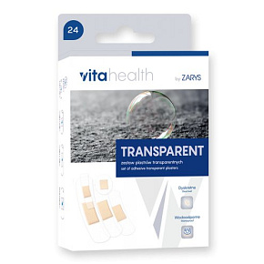 VitaHealth - TRANSPARENT transparentná sada náplastí 24ks VitaHealth - TRANSPARENT transparentná sada náplastí 24ks