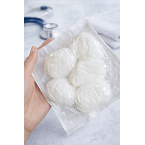 Tampón stáčaný priemer 60mm netkaný, sterilný (5ks)