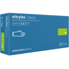 Vyšetrovacie rukavice NITRYLEX CLASSIC-vel.S (100 ks/balenie) (10 balení/karta)