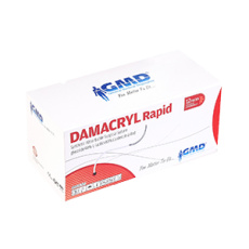 DAMACRYL RAPID USP 2-0/75cm/ihla 26mm, 1/2, kužeľový hrot PGLAR odfarbený (12ks/balenie);13