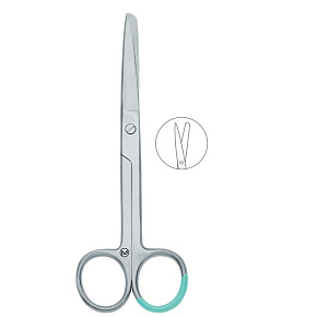 Chirurgické nožnice hrotovo-tupé rovné 14,5cm Chirurgické nožnice hrotovo-tupé rovné 14,5cm