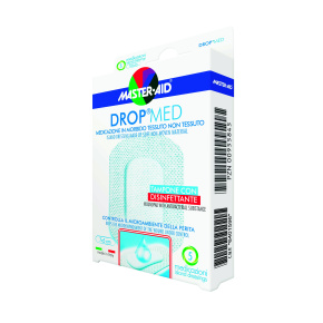 DROP Med Sterilný antiseptický rýchloobväz 10x6 cm 5 ks
