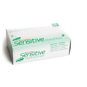 Jednorazové latexové rukavice bez prášku DONA Sensitive, veľkosť 3,5 mm, priemer. XS (100ks)