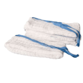 Toptex® lite Brušná rúška predpraná s RTG páskou a šnúrkou 40x40cm, nesterilná (300ks)