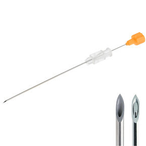 Ihla spinálna BD (typ Quincke) 25G (0,5x90mm), oranžová (25 ks)