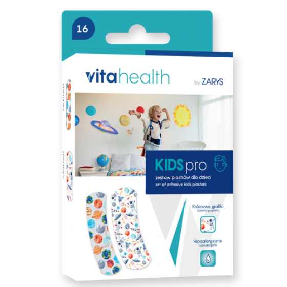 VitaHealth - náplasť KIDSpro s detským motívom pre chlapcov 16ks