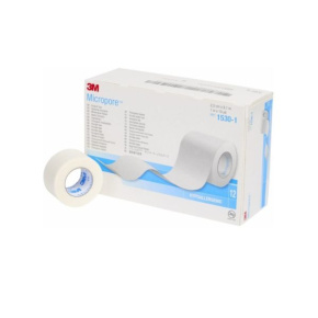 3M™ Micropore™ náplasť papierová 2,5cm x 9,15m (12 ks)