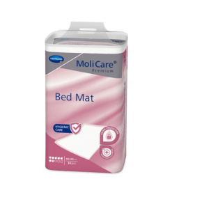 MoliCare Bed Mat 7 kvapiek, 90 x 60 cm, savosť 1241 ml, 30 ks