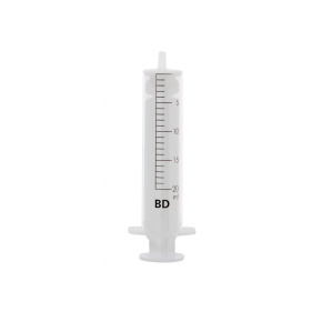 BD Discardit 20ml injekčná striekačka s luerovým sklzom (80 ks/balenie) (12 ks/kartón)