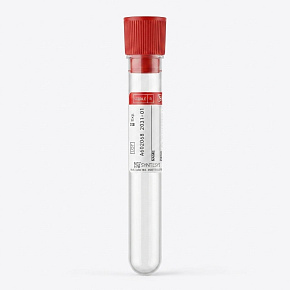Skúmavka na moč s červenou zátkou, sterilná so štítkom 10ml Skúmavka na moč s červenou zátkou, sterilná so štítkom 10ml