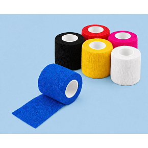 žltýBAND súdržný obväz 5cm x 4,5m, modrý (12ks/balenie)(288ks/balenie)