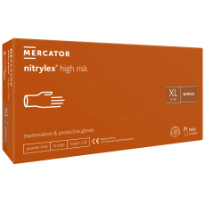 Rukavice NITRILEX HighRisk oranžové-vel.XL (100 ks/balenie) (10 balení/kartón)