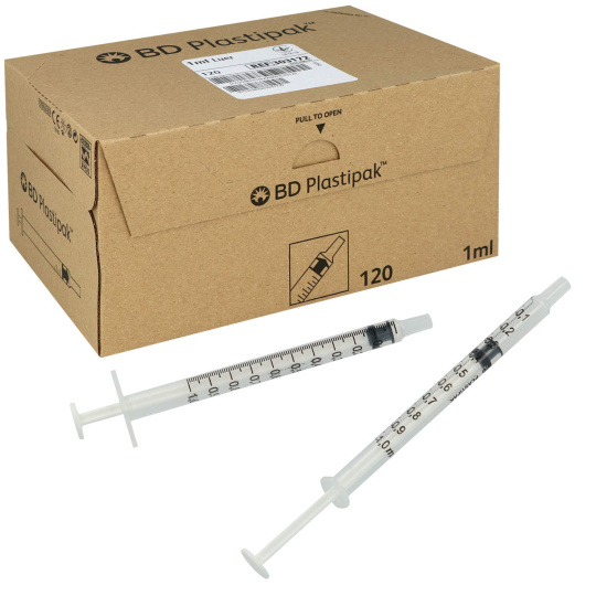 BD Plastipak Tubercullin/Alergy 1ml injekčná striekačka (120ks)