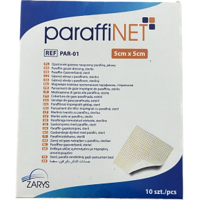 Mastný tyl s parafínom paraffiNET 5x5cm 10ks