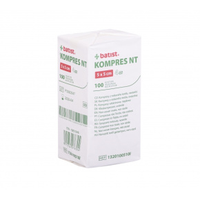 KOMPRES NT - krytie 5x5cm z netkanej textílie, nesterilné (100ks)