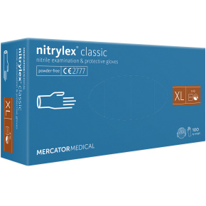 Vyšetrovacie rukavice NITRYLEX CLASSIC–veľ.XL (100ks/bal)(10bal/kart)