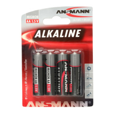 Alkalická tužková batéria ANSMANN LR6 (AA) / Blistr 4ks