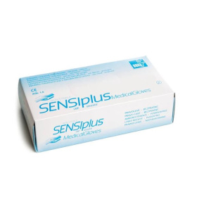 Jednorazové latexové rukavice bez prášku DONA SensiPLUS, veľkosť 3,5 mm, bez prášku L (100ks)