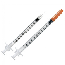 Inzulínová striekačka KDM, 1ml U-100, 0,30x12,7mm, 30G (100KS)