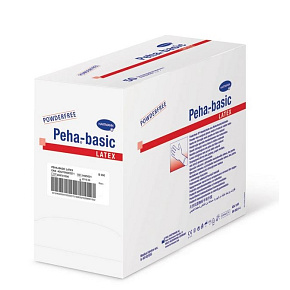 Peha-basic LATEX bez púdru operačné rukavice veľ. 8,5 (50párov/bal)