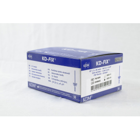 Kanyla IV KD-FIX s krídlami a portom 16G sivá 1,75.x45mm (50ks)
