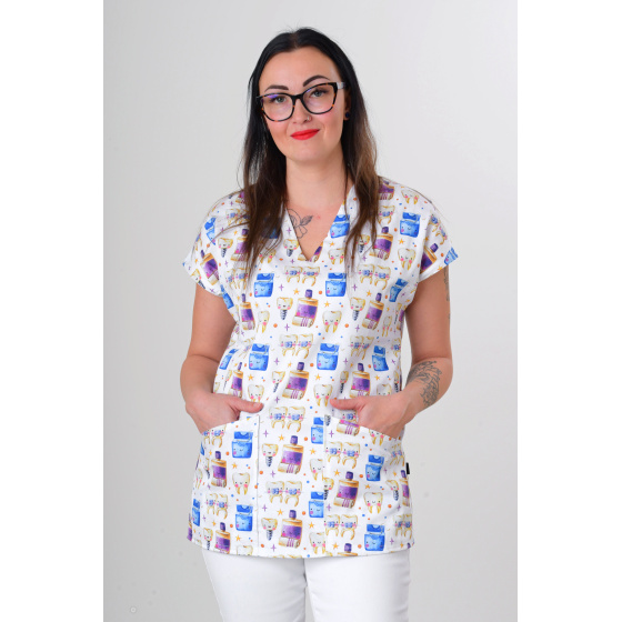 Blúzka LADY PREMIUM so vzorom Dental
