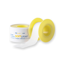 Náplasť z netkanej textílie SOFTplast 2,5 cm x 5 m na cievke Náplasť z netkanej textílie SOFTplast 2,5 cm x 5 m na cievke