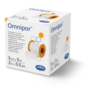 Omnipor náplasť na cievke z netkaného textilu 5cm x 5m 1ks