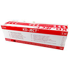 KDM KD-JECT 2-dielna injekčná striekačka 5ml (100ks) (20ks/kartón)