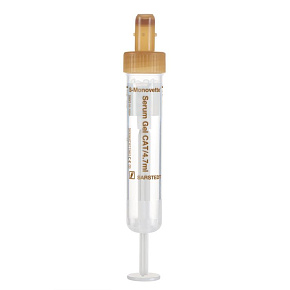 Skúmavka S-Monovette 4,7 ml Serum + gél CAT, hnedá (50 ks) Skúmavka S-Monovette 4,7 ml Serum + gél CAT, hnedá (50 ks)
